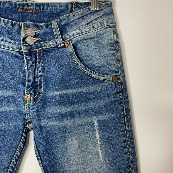 Vintage Hudson Women's Size 28 Boot Cut Blue Jeans - Picture 5 of 13